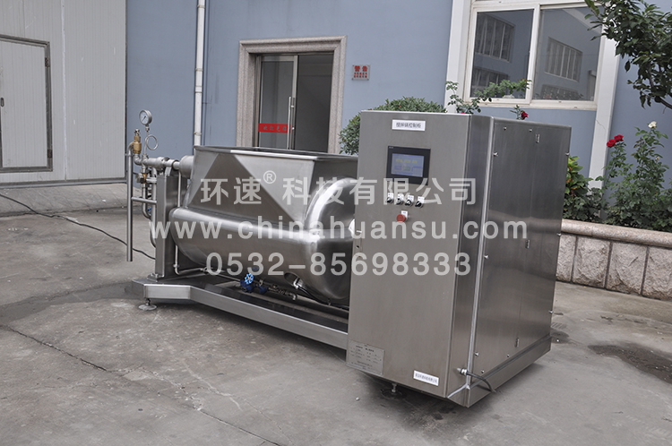 可傾斜式物料攪拌鍋，一鍵觸屏操作